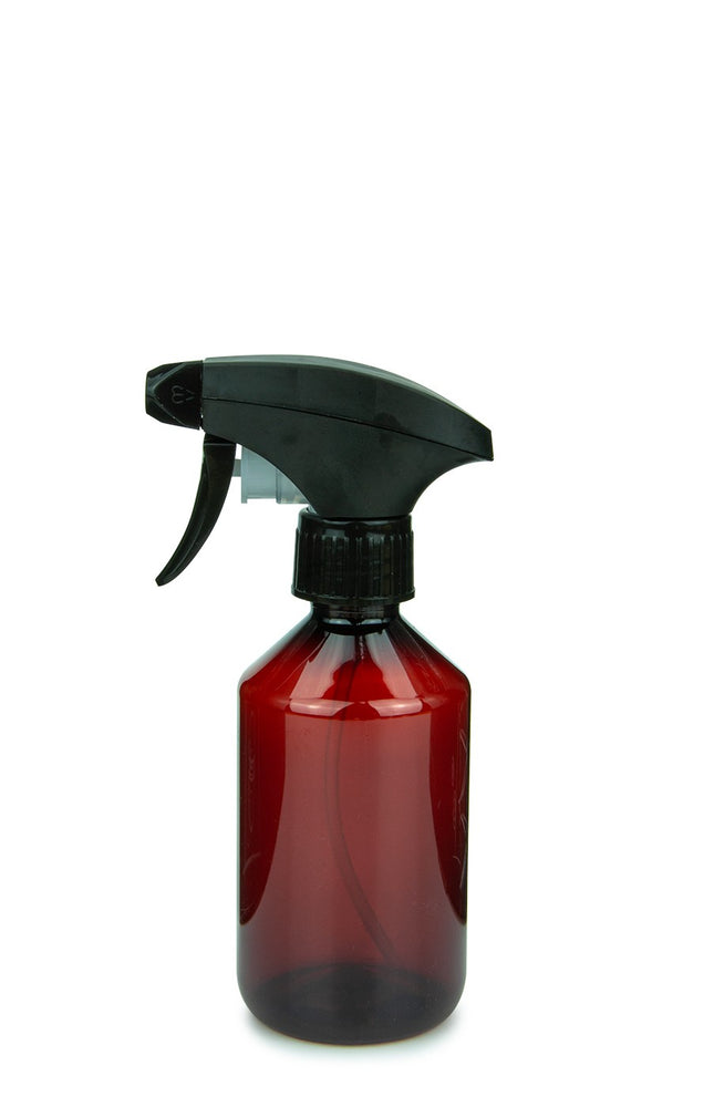 PET-Sprühflasche 250 ml, braun, mit Trigger-Sprühpistole – ideal für Blattdünger