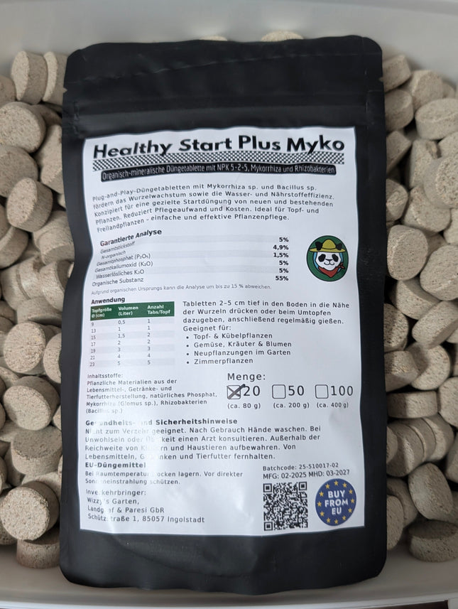 Healthy Start Plus 5-2-5 – NPK-Düngetabletten mit Mykorrhiza